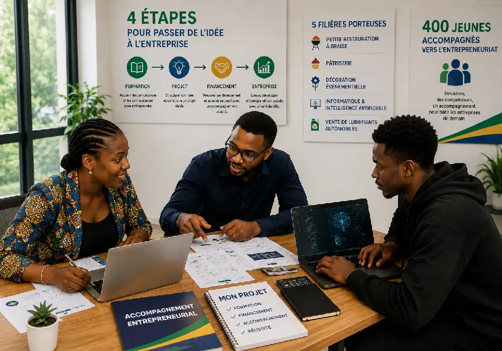 Entrepreneuriat des jeunes : Libreville lance un dispositif pour 400 bénéficiaires dans cinq filières porteuses