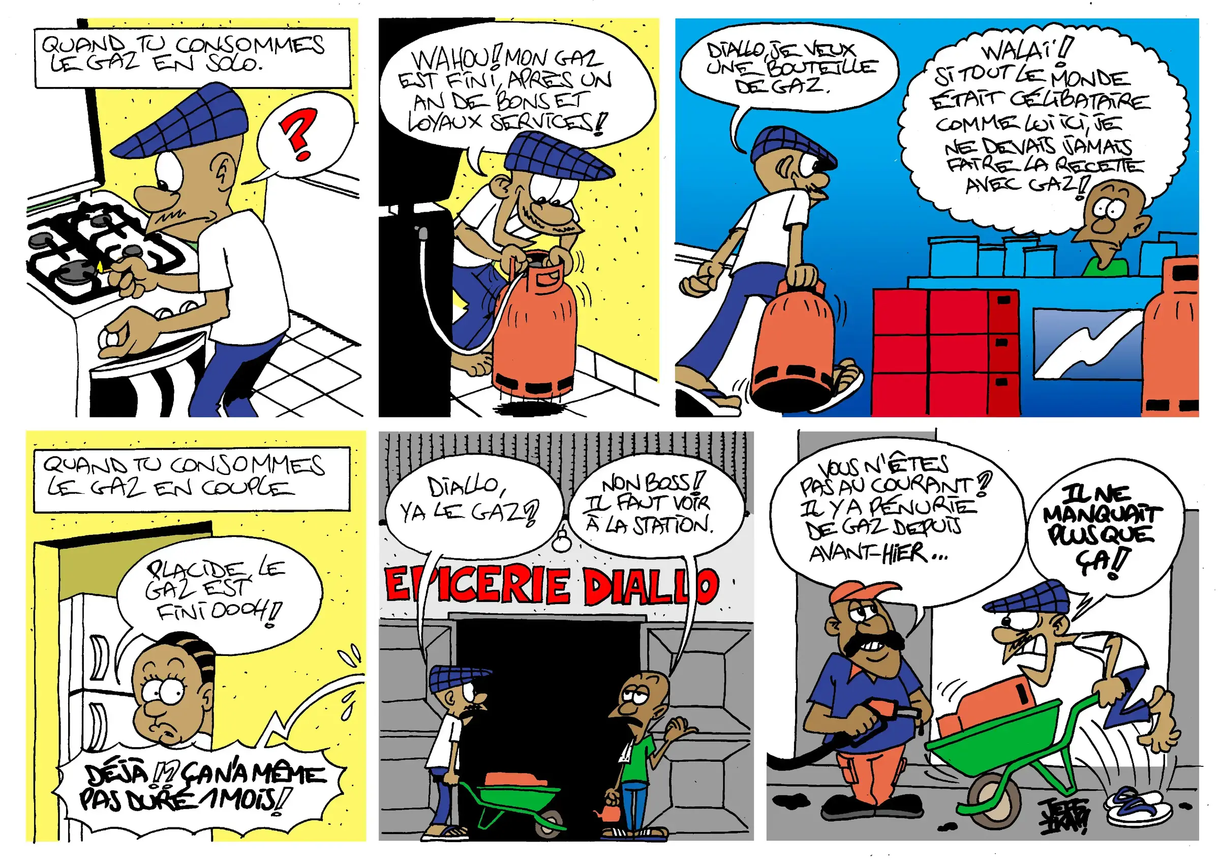La bouteille de gaz