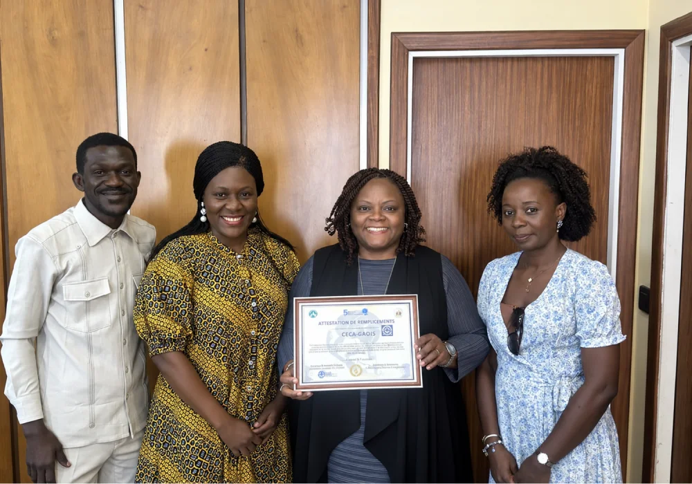 YALI Gabon honore CECA-GADIS au terme de la 5ᵉ édition du Mulebi de la jeunesse